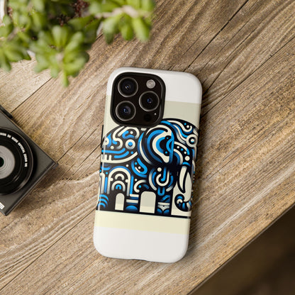 Vibrant 3D Elephant Design Protective Phone Case for Stylish Protection Compatible with iPhone 13, 14, 15 & 16 – all models including Pro, Pro Max & Plus