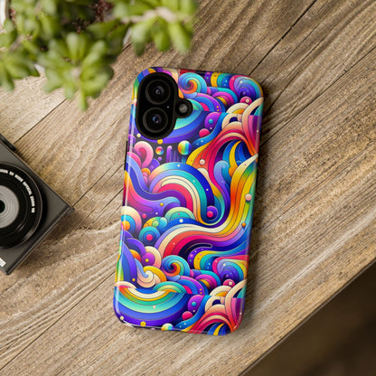 Pattern Image 4 Vibrant Shockproof Phone Case for Anime and Comic Fans - Colourful Abstract Design Compatible with iPhone 13, 14, 15 & 16 – all models including Pro, Pro Max & Plus