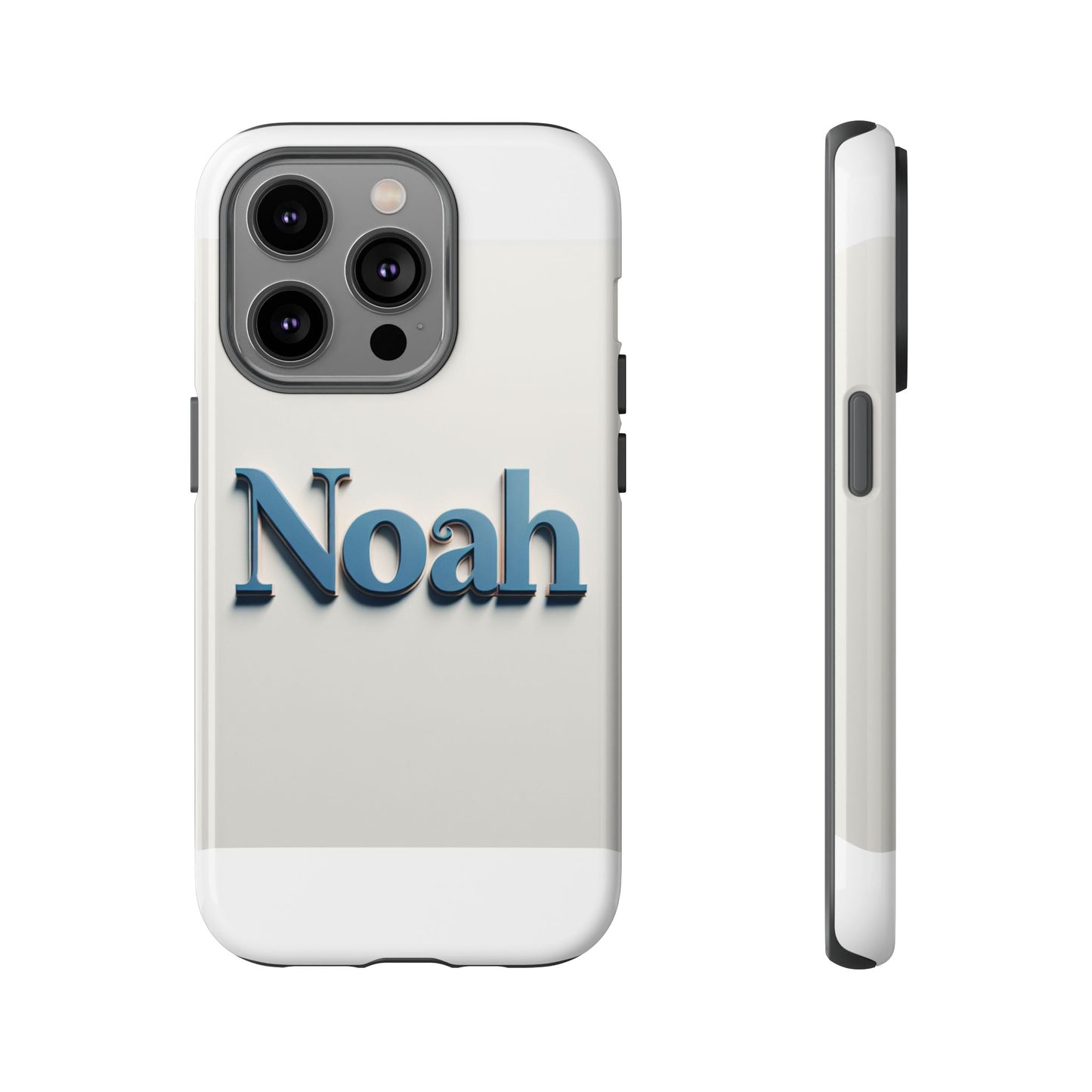 vibrant 3d name phone case in blue retro style – unique protection accessory for self-expression compatible with iphone 13, 14, 15 & 16 – all models including pro, pro max & plus