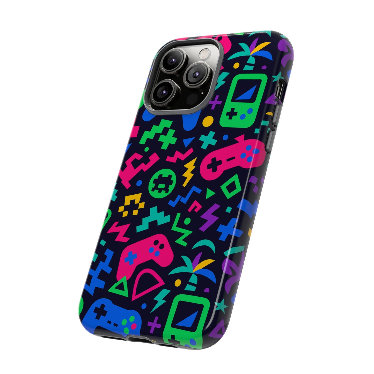 vibrant 3d gaming design protective phone case for creative expression and stylish protection, compatible with iphone 13, 14, 15 & 16 – all models including pro, pro max & plus