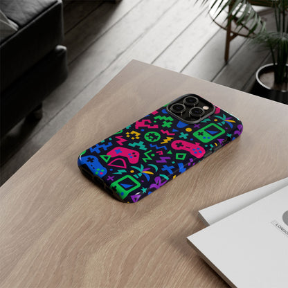 Vibrant 3D Gaming Design Protective Phone Case for Creative Expression and Stylish Protection, Compatible with iPhone 13, 14, 15 & 16 – all models including Pro, Pro Max & Plus