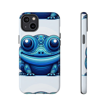Cool Blue Animal Create 4 3D Wrap Protective Phone Case for Smartphones with Vibrant Animal Design and Shock Absorption