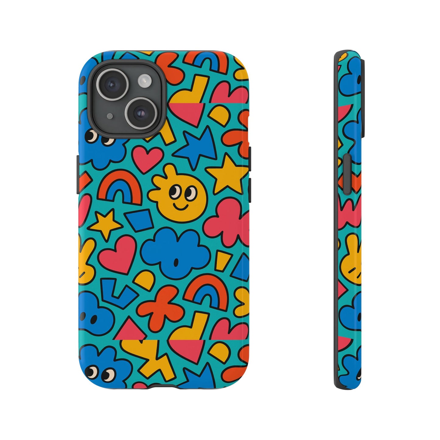 vibrant cartoon 3d wrap protective phone case with fun playful design for smartphone lovers compatible with iphone 13, 14, 15 & 16 – all models including pro, pro max & plus