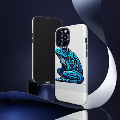 Vibrant Blue Frog 3D Wrap Phone Case for Unique Accessories Retro Style Compatible with iPhone 13, 14, 15 & 16 – All Models Including Pro, Pro Max & Plus