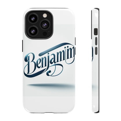 Vibrant 3D Typography Protective Phone Case in Blue – Stylish Protection for Smartphones Compatible with iPhone 13, 14, 15 & 16 – All Models Including Pro, Pro Max & Plus