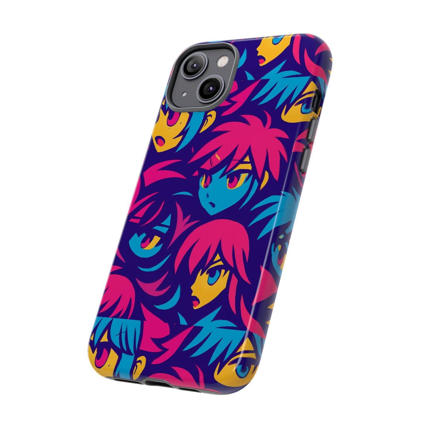 vibrant 3d anime phone case with retro design for stylish protection – unique accessory for self-expression compatible with iphone 13, 14, 15 & 16 – all models including pro, pro max & plus