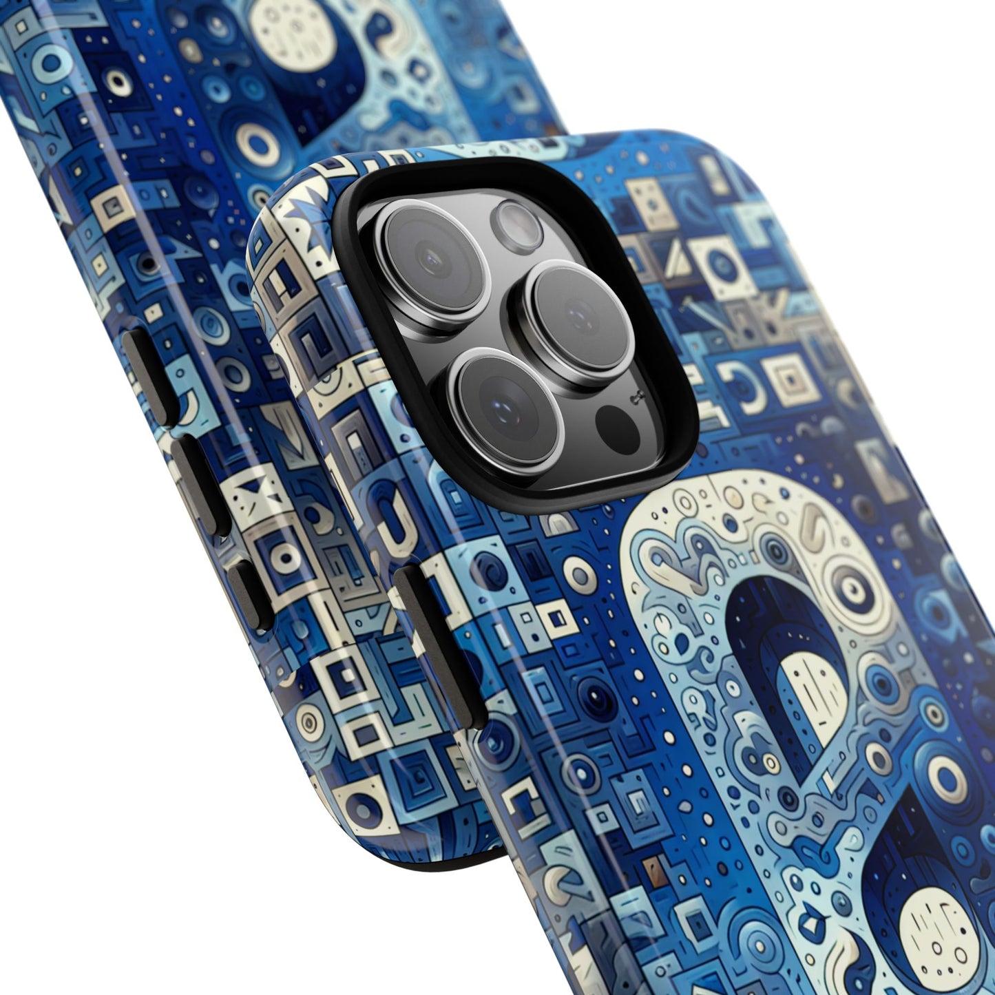 blue alphabet a phone case for mobile phones durable shockproof tpu cover with 3d wrap design for kids and teens