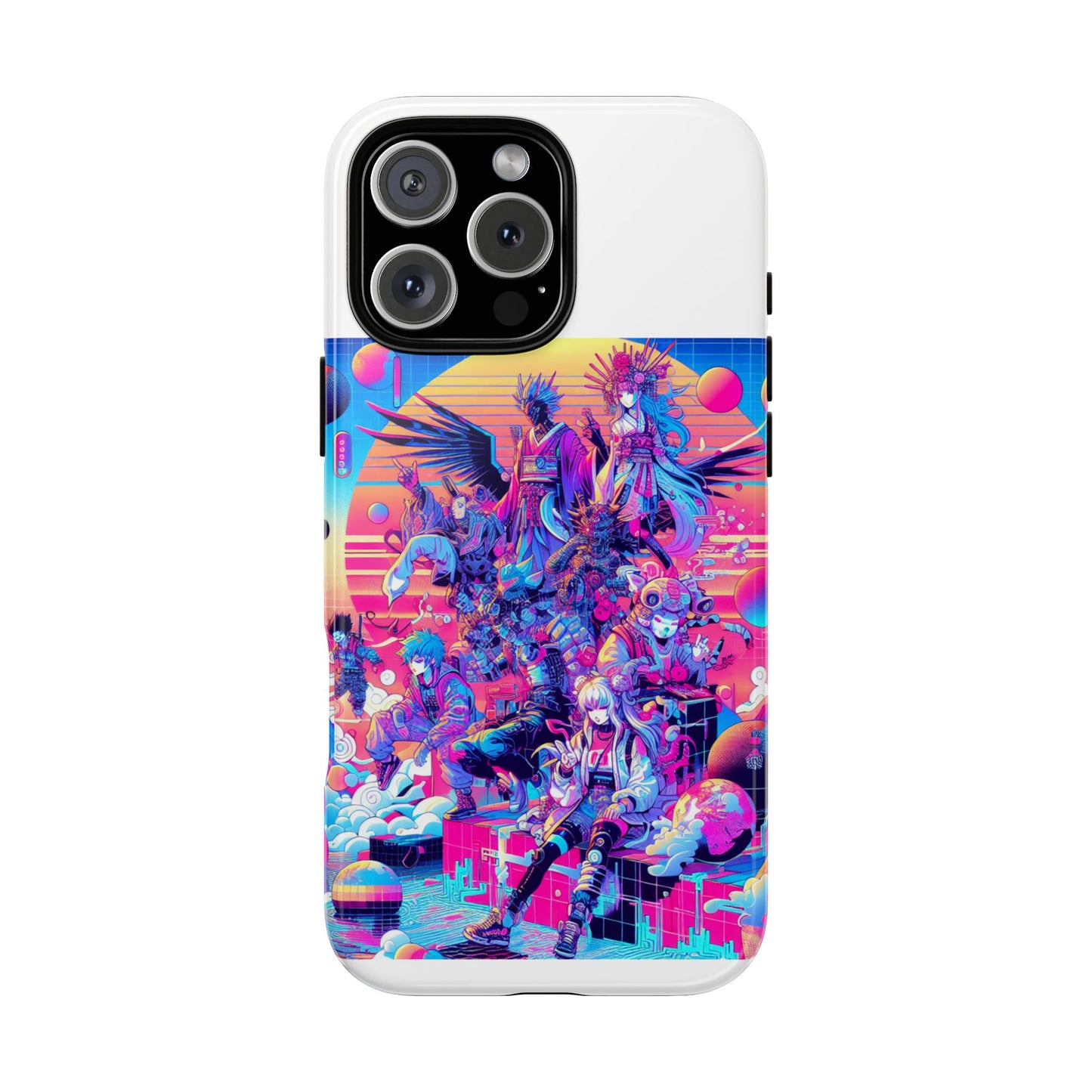 zero npc energy vibrant 3d protective phone case for anime lovers
