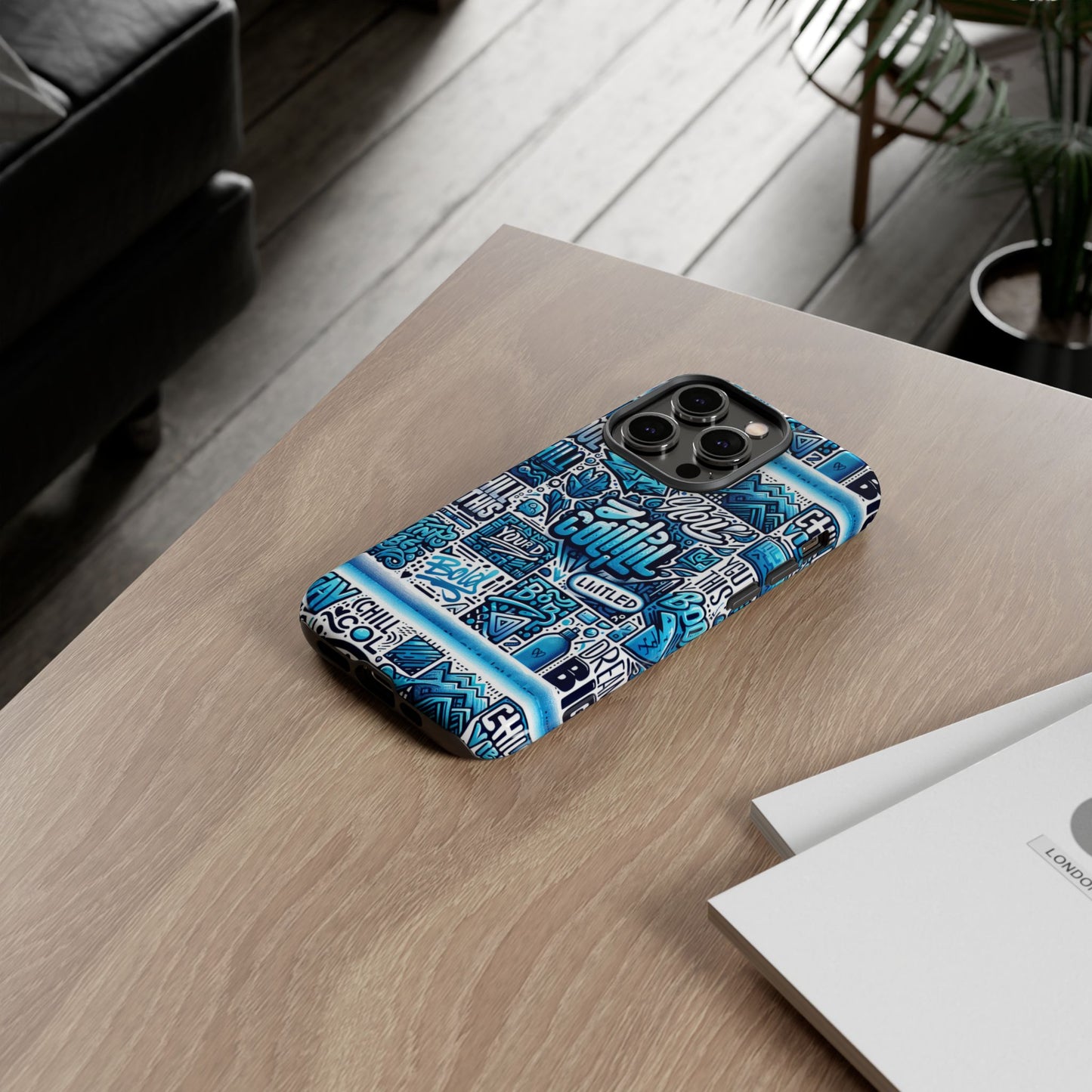 vibrant 3d wrap protective phone case in blue alphabet design for stylish protection and creative expression compatible with iphone 13, 14, 15 & 16 – all models including pro, pro max & plus