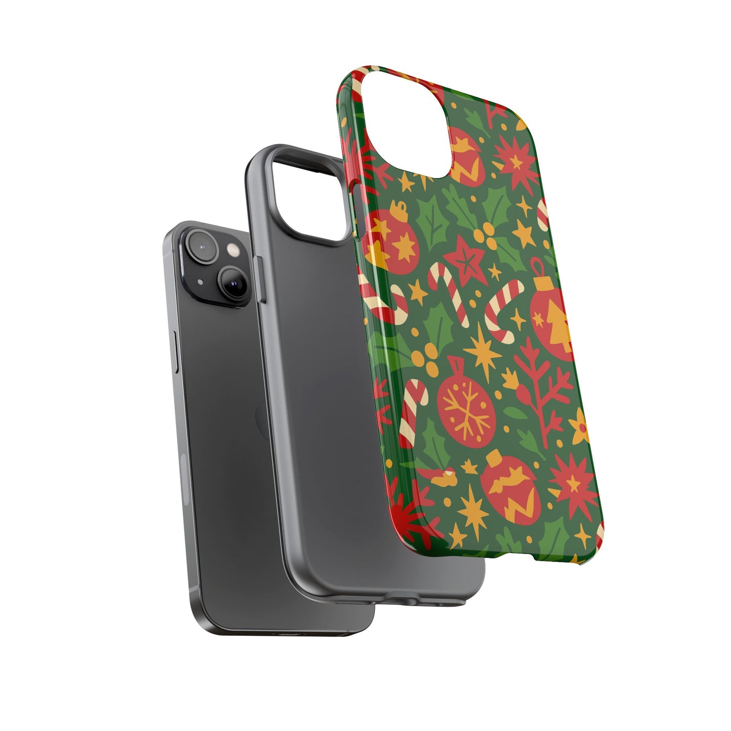 vibrant christmas themed 3d wrap phone case for smartphones - fun holiday accessory for self-expression compatible with iphone 13, 14, 15 & 16 – all models including pro, pro max & plus