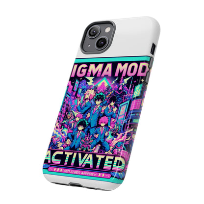 Vibrant Sigma Mode Activated Protective Phone Case for Anime Lovers, 3D Wrap Design, Durable TPU Silicone, UV Protected, Stylish Drop Protection, Gift for Friends