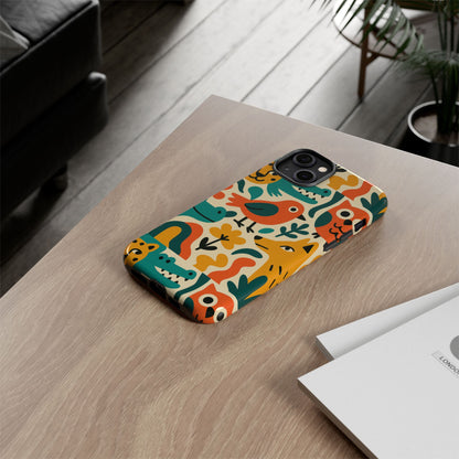 Vibrant Animal Print Protective Phone Case with 3D Wrap Design for Unique Style and Expression Compatible with iPhone 13, 14, 15 & 16 – all models including Pro, Pro Max & Plus