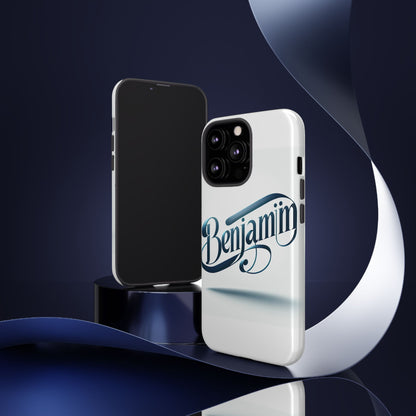 Vibrant 3D Typography Protective Phone Case in Blue – Stylish Protection for Smartphones Compatible with iPhone 13, 14, 15 & 16 – All Models Including Pro, Pro Max & Plus