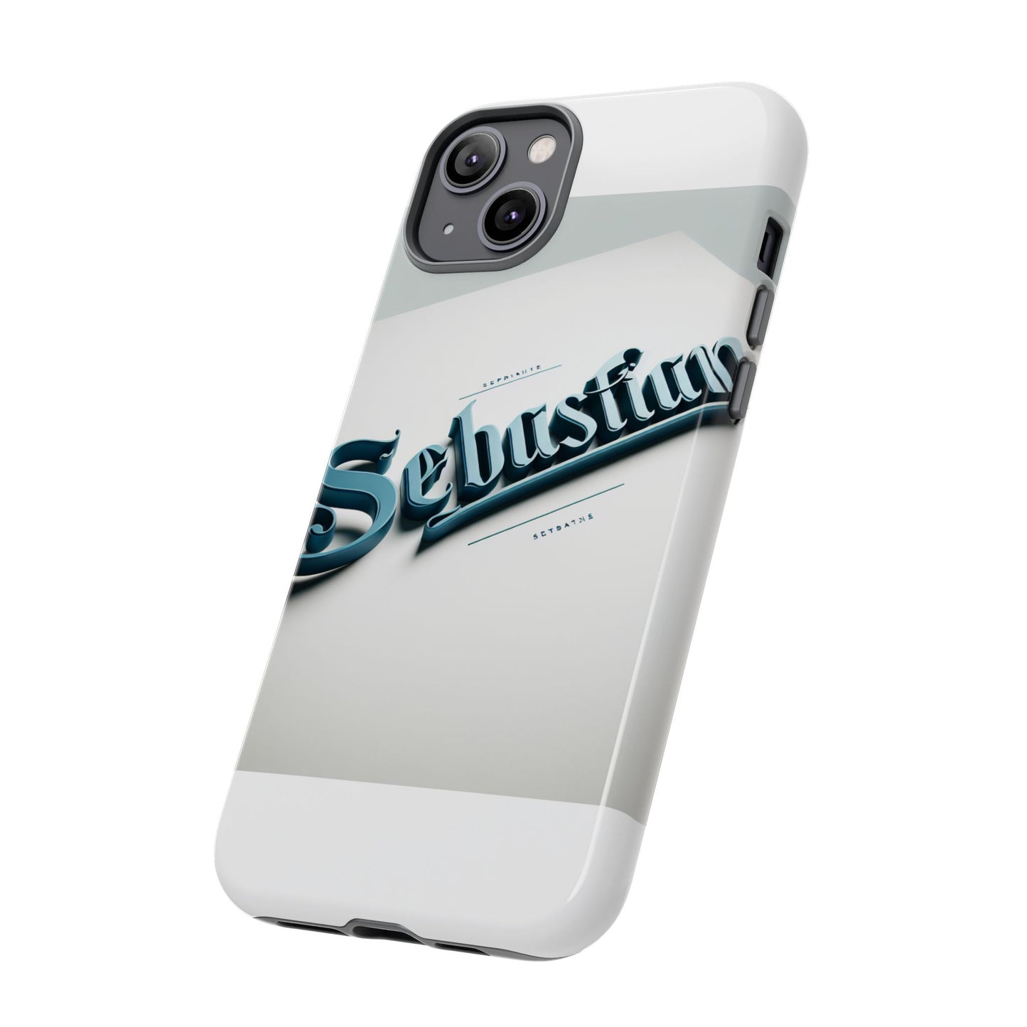 vibrant 3d wrap protective phone case in retro blue typography stylish accessory for self-expression compatible with iphone 13, 14, 15 & 16 – all models including pro, pro max & plus