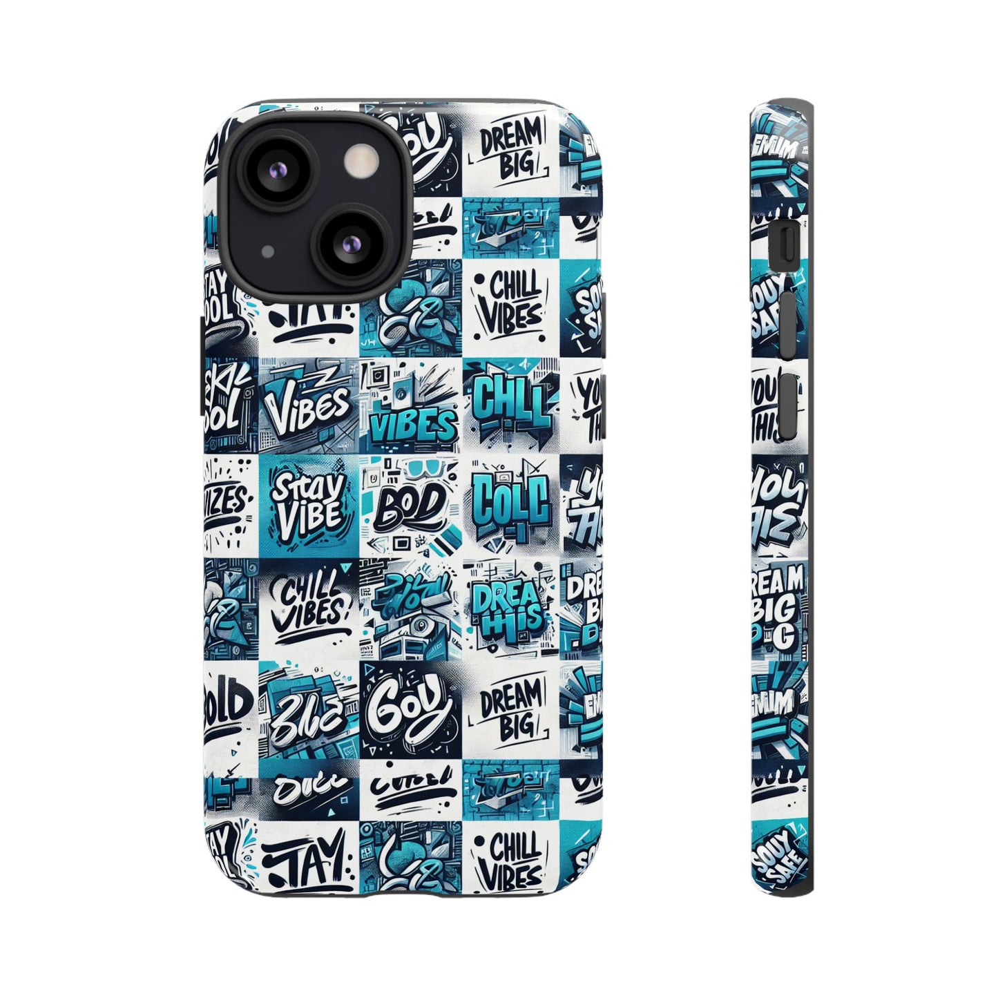 blue pattern image 6 vibrant 3d phone case with shock absorption for men women and kids stylish protective cover with anime and comic inspired design
