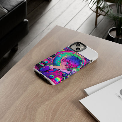Touching Grass Weekly Vibrant Protective Phone Case for Smartphones, Retro Anime Design, Shock Absorbent TPU, UV Protected, Unique Gift for Tech Enthusiasts