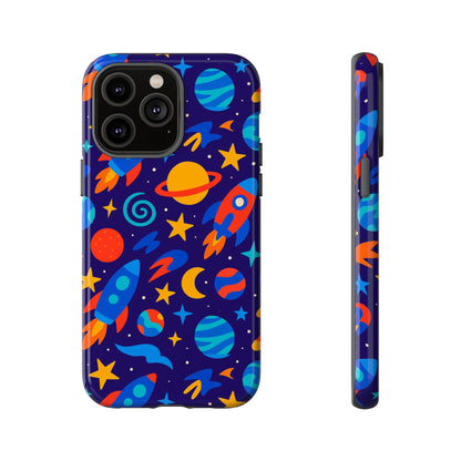 Vibrant Space Theme Protective Phone Case with 3D Wrap Design for Unique Expression Compatible with iPhone 13, 14, 15 & 16 – all models including Pro, Pro Max & Plus