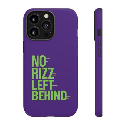 Tough Phone Case - No Rizz Left Behind - Durable, Stylish Protection for Active Lifestyles - Impact-Resistant, Dual Layer, Shock-Absorbing TPU - Perfect Gift for Tech Lovers