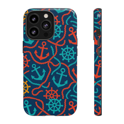 Nautical Multicolour 3D Wrap Protective Phone Case for Unique Style and Robust Protection Compatible with iPhone 13, 14, 15 & 16 – all models including Pro, Pro Max & Plus