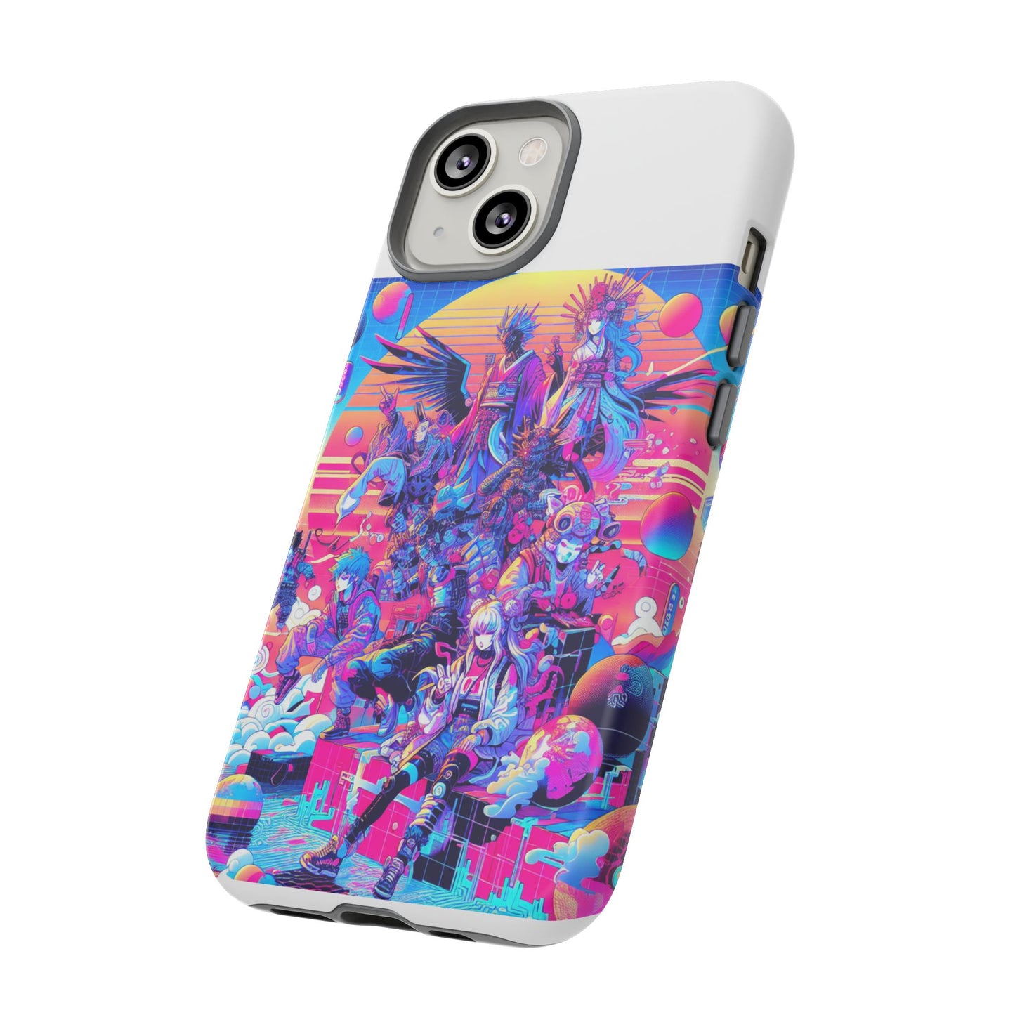 zero npc energy vibrant 3d protective phone case for anime lovers