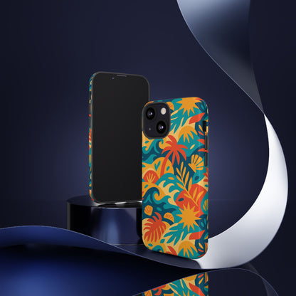 Vibrant Tropical Phone Case for Stylish Protection with 3D Wrap Design – Unisex Fashion Accessory Compatible with iPhone 13, 14, 15 & 16 – All Models Including Pro, Pro Max & Plus