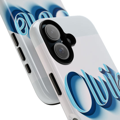 Olivia Blue Anime Comic Style 3D Wrap Shockproof Phone Case for Women and Girls Durable UV Protected Silicone Cover with Glossy or Matte Finish