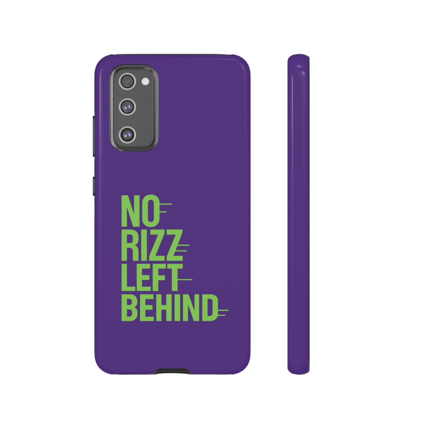 tough phone case - no rizz left behind - durable, stylish protection for active lifestyles - impact-resistant, dual layer, shock-absorbing tpu - perfect gift for tech lovers