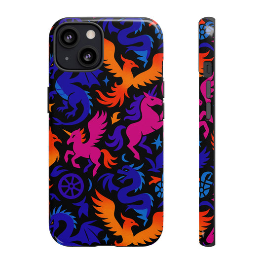 Vibrant 3D Fantasy Design Protective Phone Case for Stylish Protection Compatible with iPhone 13, 14, 15 & 16 – All Models Including Pro, Pro Max & Plus