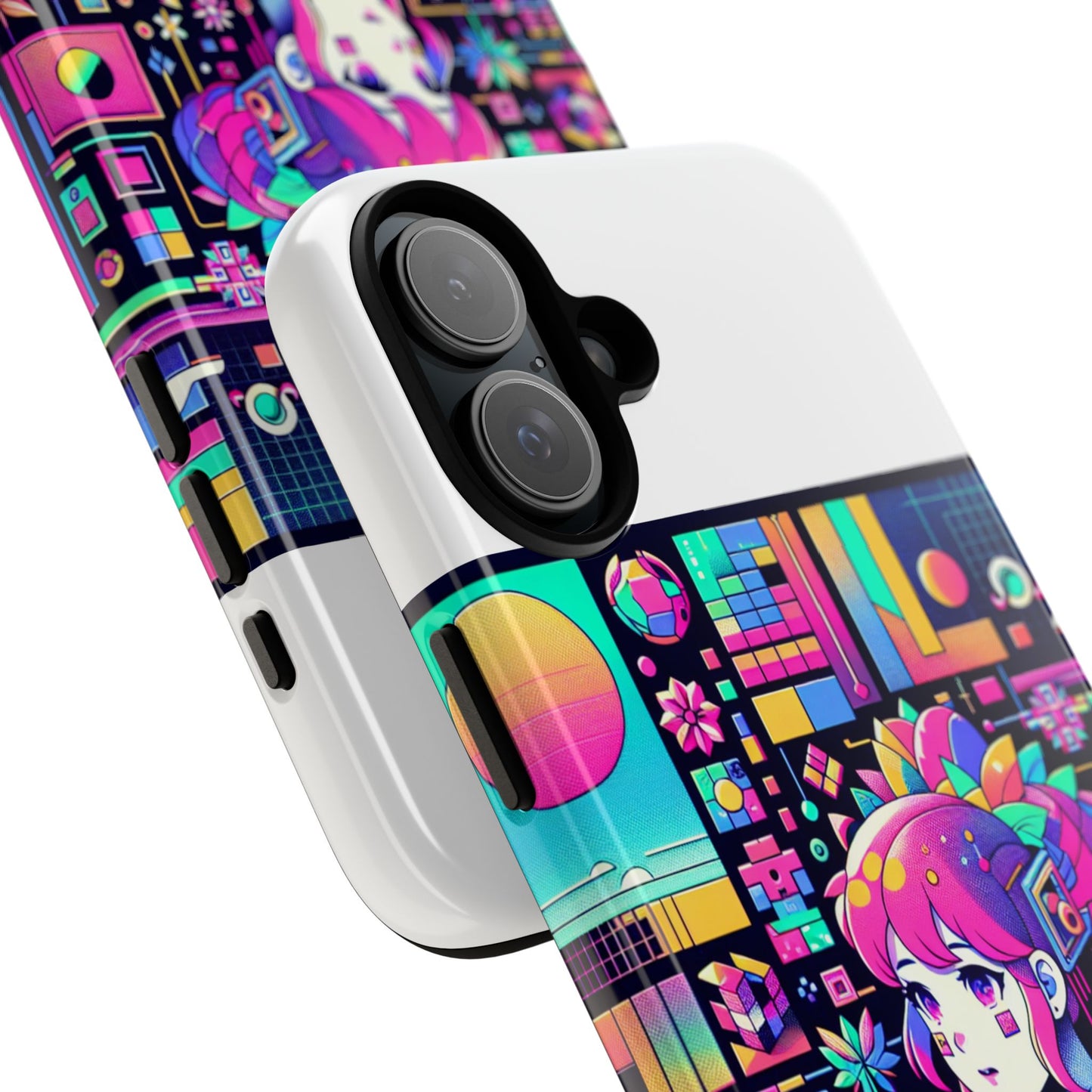 ratio d irl protective phone case with 3d wrap design, uv protected, durable tpu silicone, shock absorbent, ideal for anime and comic culture fans