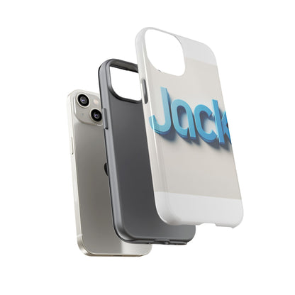 Vibrant Blue 3D Text Phone Case for Stylish Protection, Unique Retro Design for Men and Women, Compatible with iPhone 13, 14, 15 & 16 – all models including Pro, Pro Max & Plus