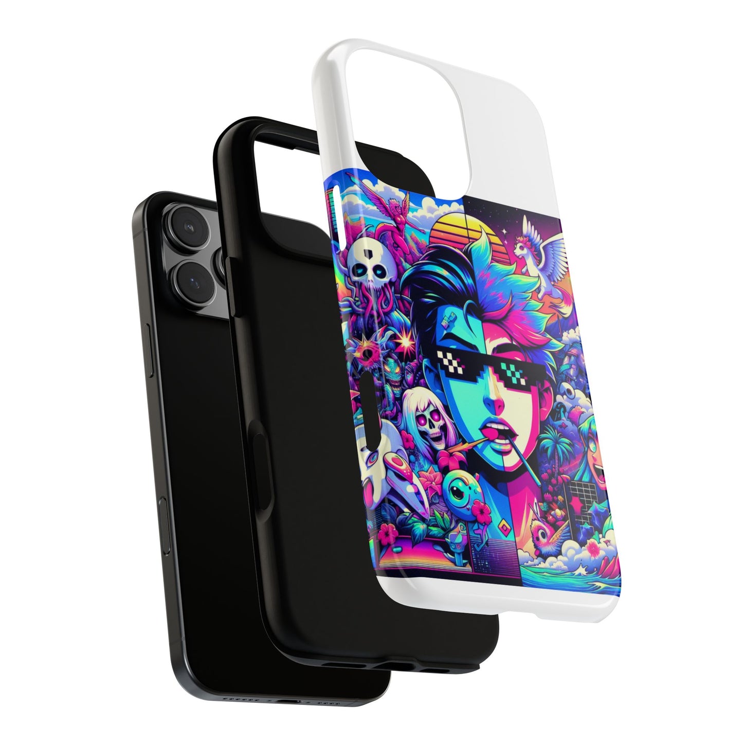 skibidi on sight protective phone case for anime lovers