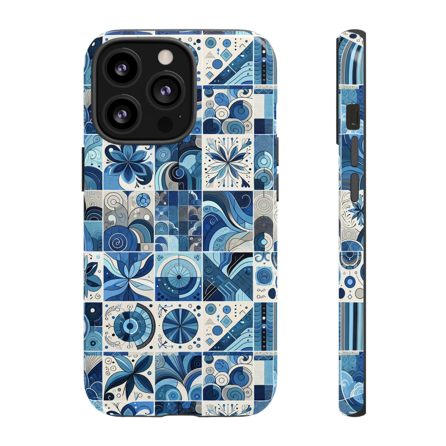 pattern image 9 vibrant 3d phone case for anime and comic fans - stylish shockproof cover with artistic mosaic design, compatible with iphone 13, 14, 15 & 16 – all models including pro, pro max & plus