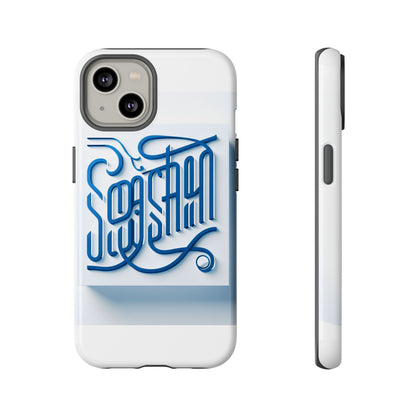 Vibrant Blue 3D Alphabet Phone Case for Stylish Protection and Unique Expression Compatible with iPhone 13, 14, 15 & 16 – all models including Pro, Pro Max & Plus