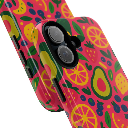 Vibrant 3D Fruit Pattern Protective Phone Case - Playful Accessory for Individuality and Stylish Protection Compatible with iPhone 13, 14, 15 & 16 – all models including Pro, Pro Max & Plus