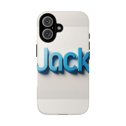 Name Jack Blue Anime Comic Style 3D Wrap Protective Phone Case for Men Women Shock Absorption Durable TPU Cover