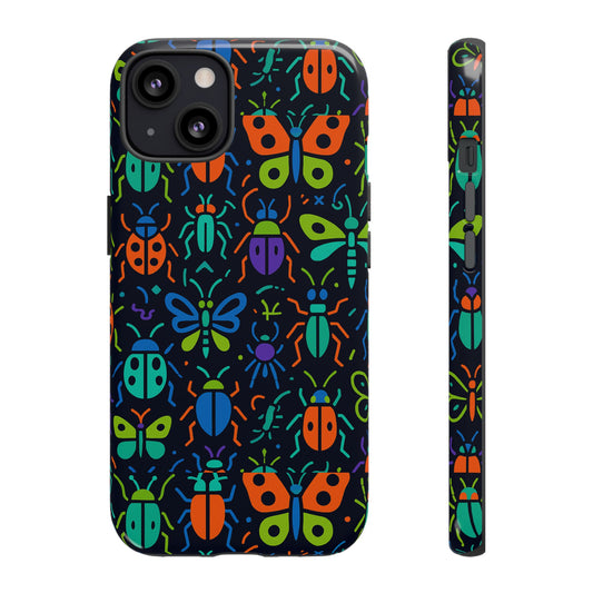 Vibrant 3D Insect Phone Case Colourful Stylish Protective Cover Unique Design for Men and Women Compatible with iPhone 13, 14, 15 & 16 – all models including Pro, Pro Max & Plus