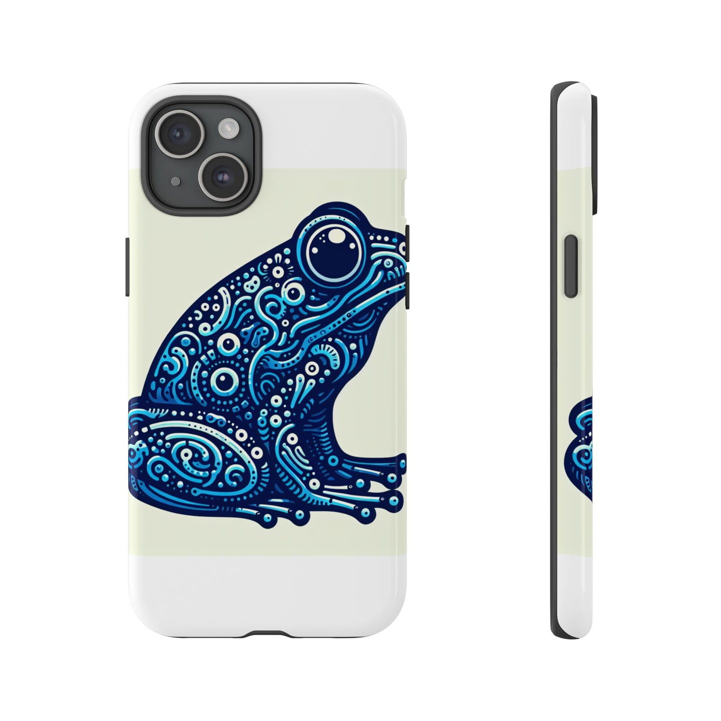 vibrant 3d blue frog design protective phone case for trendsetters – stylish protection compatible with iphone 13, 14, 15 & 16 – all models including pro, pro max & plus