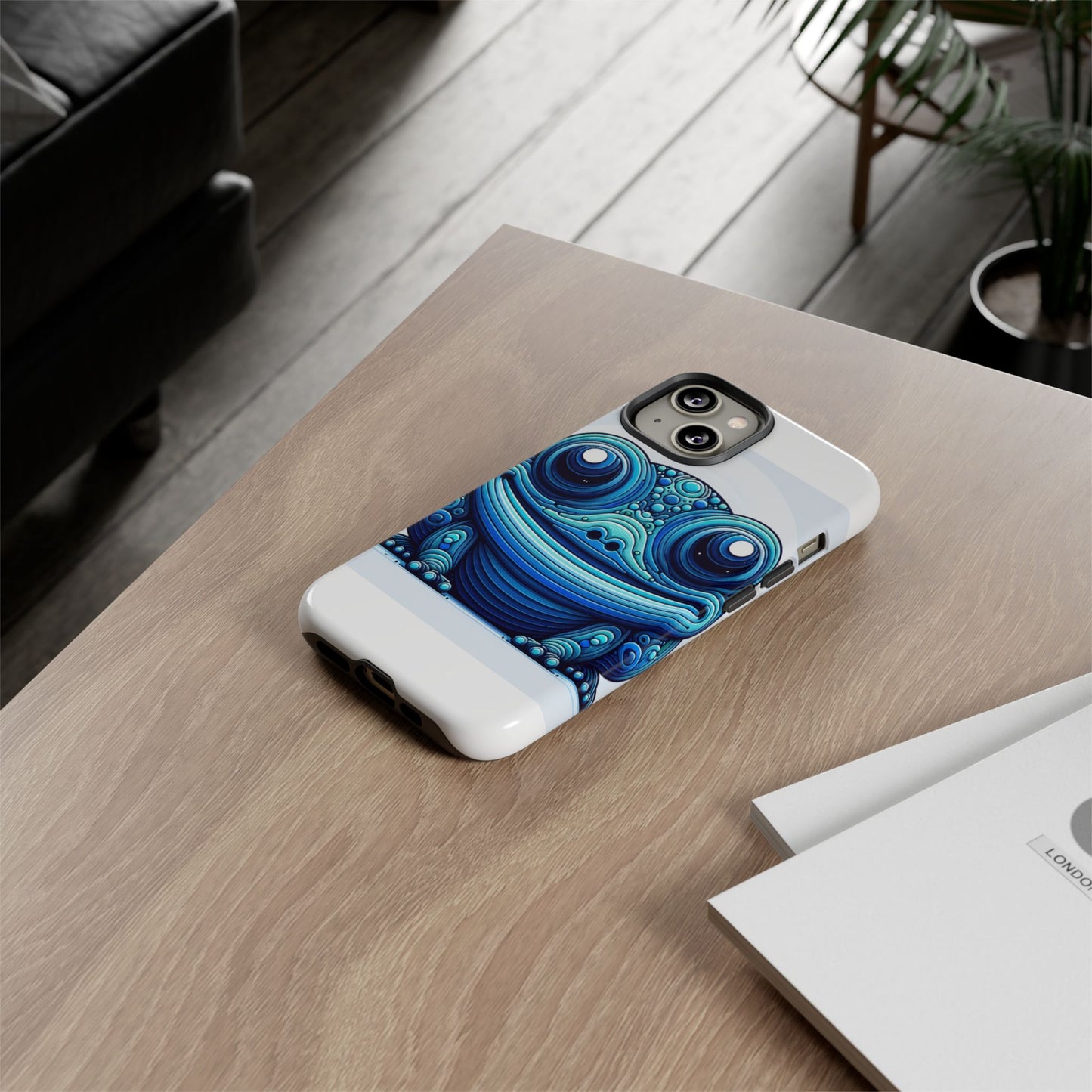 vibrant 3d animal-inspired phone case in blue for stylish protection and unique expression compatible with iphone 13, 14, 15 & 16 – all models including pro, pro max & plus