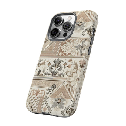 Pattern Image 5 Vibrant 3D Phone Case for Anime and Comic Fans with Ornate Tile Design, Stylish Protective Cover, Suitable for All iPhone Models Including Pro Max
