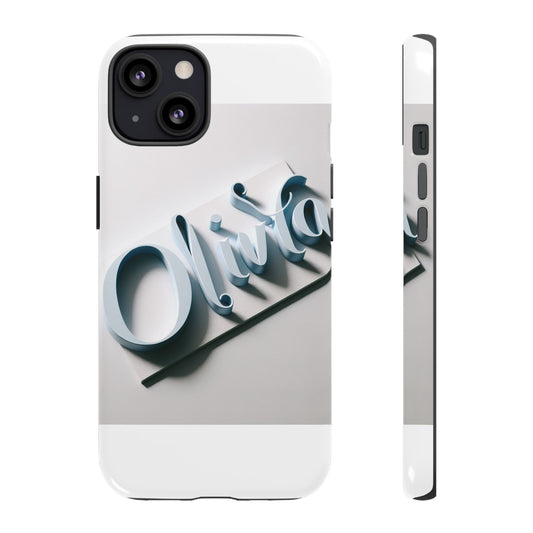 Vibrant 3D Blue Name Phone Case for Stylish Protection – Unique Accessory for Self-Expression Compatible with iPhone 13, 14, 15 & 16 – all models including Pro, Pro Max & Plus