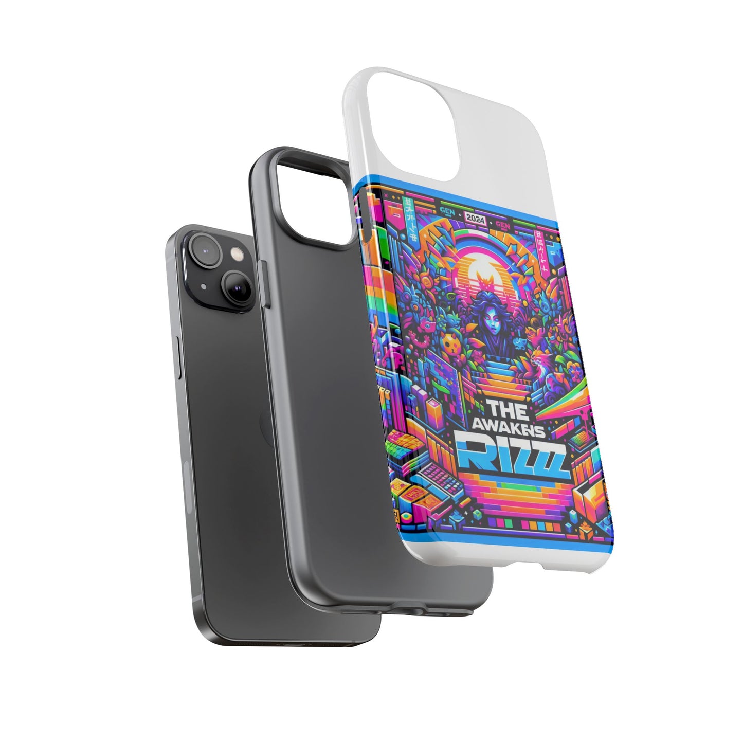 the rizz awakens 3d wrap protective phone case for anime and comic lovers