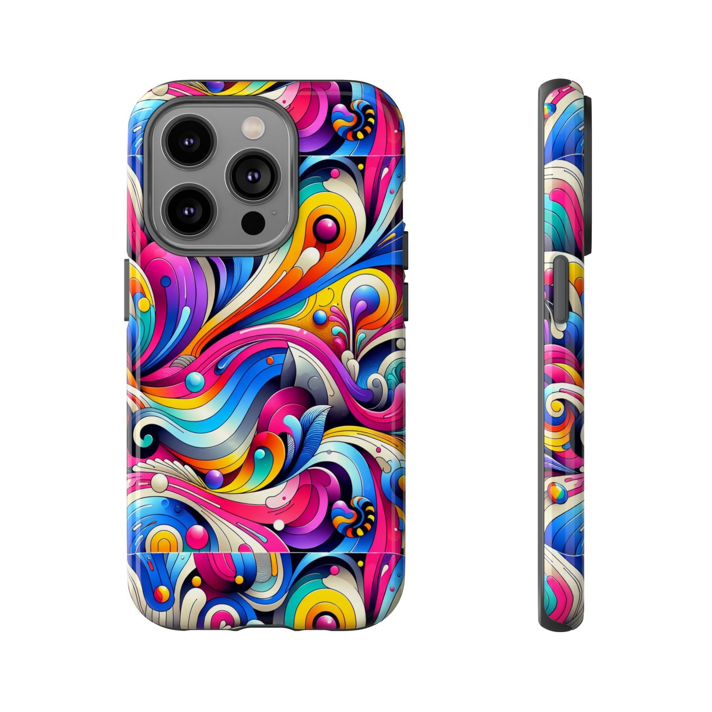 pattern image 3 vibrant shockproof phone case for anime and comic fans