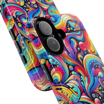 Pattern Image 2 Vibrant 3D Phone Case for Anime and Comic Fans with Abstract Art Design Compatible with iPhone 13, 14, 15 & 16 – all models including Pro, Pro Max & Plus