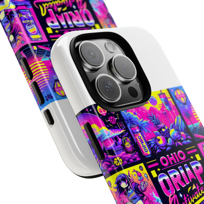 Ohio Drip Activated Protective Phone Case with 3D Wrap Design, UV Protection, Durable TPU Silicone Liner, Ideal Gift for Tech Enthusiasts and Anime Lovers