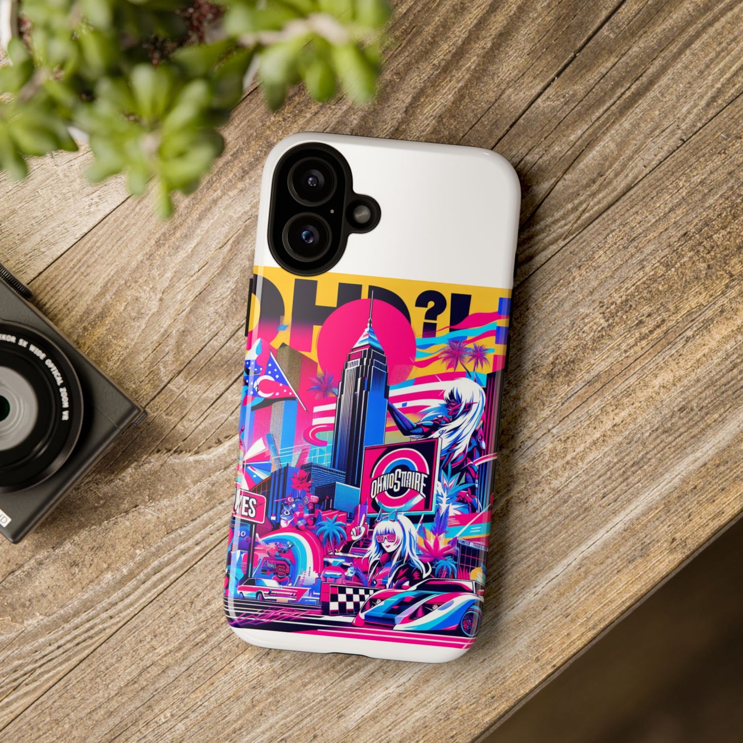 ohio more like oh-yes protective phone case for smartphones, 3d wrap design, uv protected, shock absorbing, ideal gift for anime and comic lovers