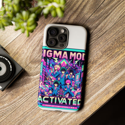 Vibrant Sigma Mode Activated Protective Phone Case for Anime Lovers, 3D Wrap Design, Durable TPU Silicone, UV Protected, Stylish Drop Protection, Gift for Friends