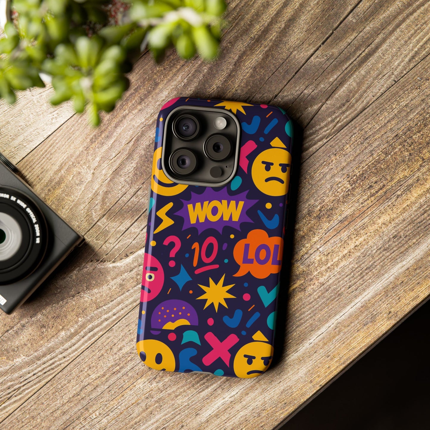 vibrant 3d emoji phone case with fun multicolour design for stylish protection compatible with iphone 13, 14, 15 & 16 – all models including pro, pro max & plus