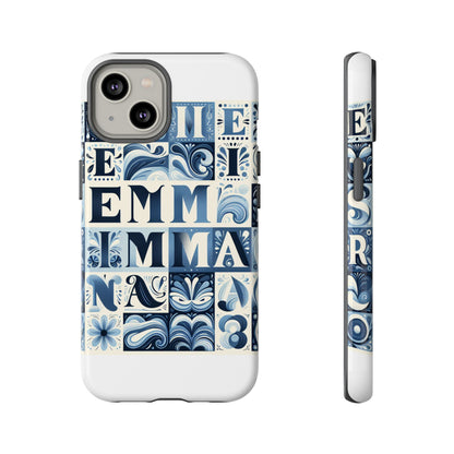 Vibrant 3D Alphabet Design Protective Phone Case in Blue for Stylish Smartphone Accessories Compatible with iPhone 13, 14, 15 & 16 – all models including Pro, Pro Max & Plus