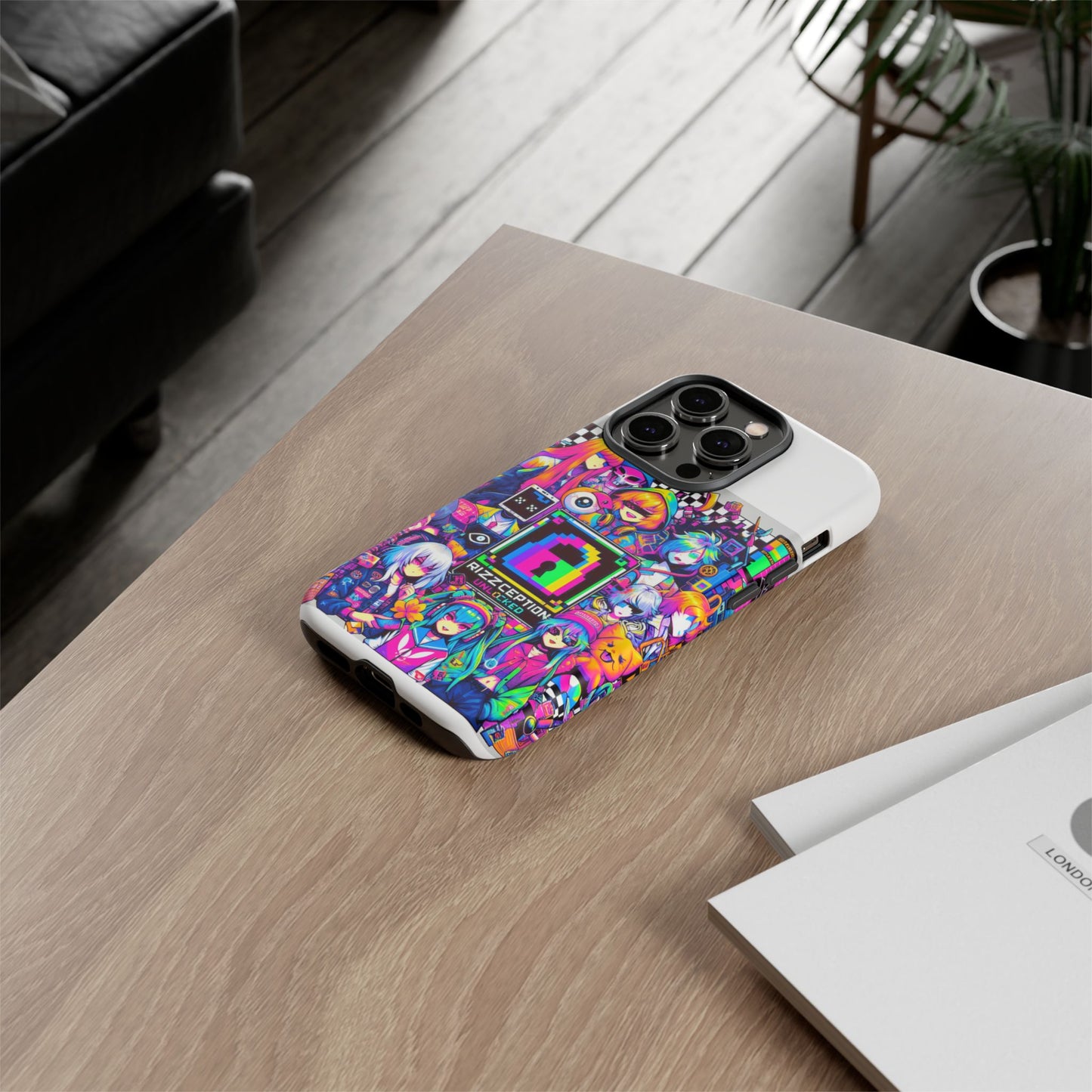 rizzception unlocked 3d wrap protective phone case for anime lovers