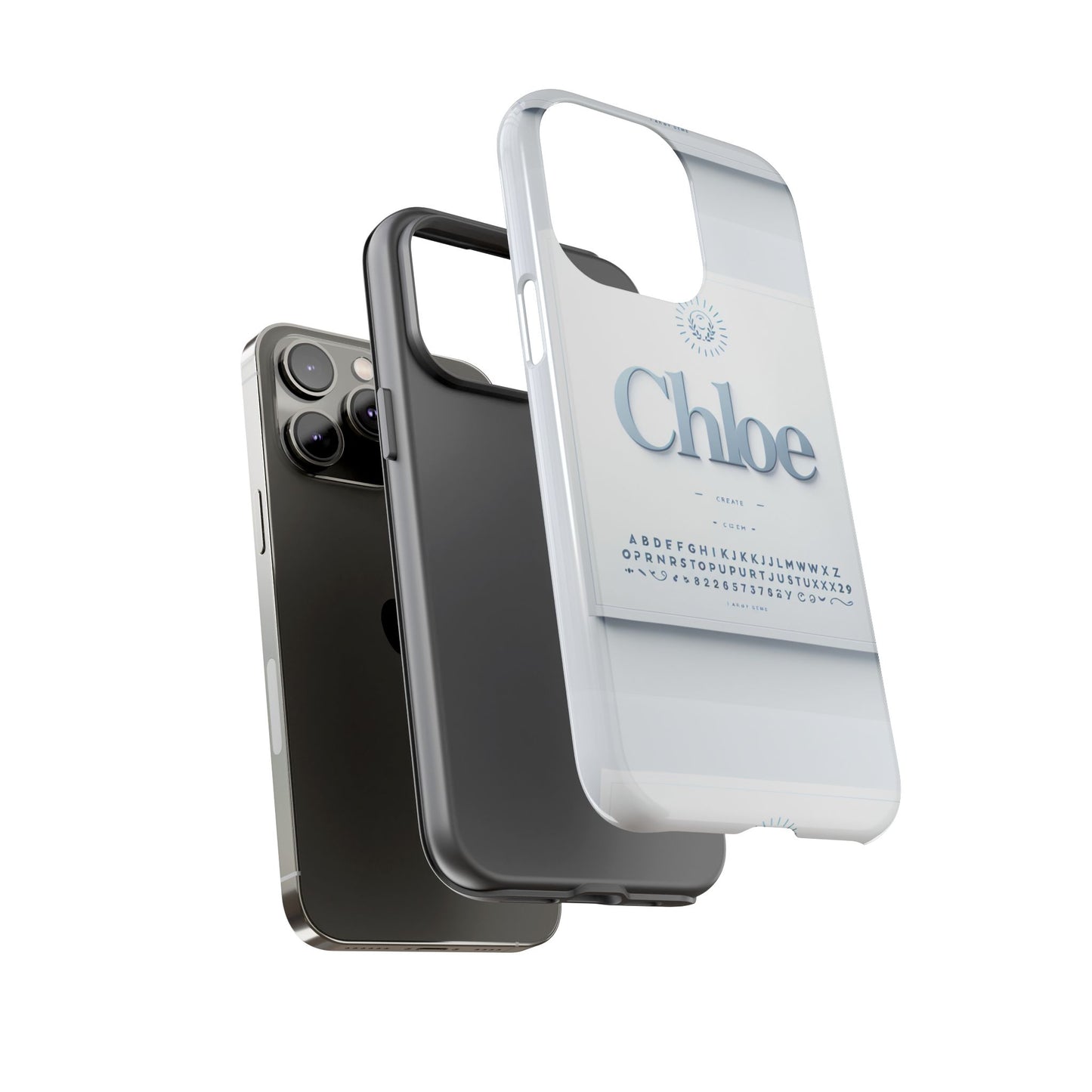 chloe blue phone case with 3d wrap design for iphone and android - shockproof protective cover with vivid anime and comic inspired artwork for style and safety